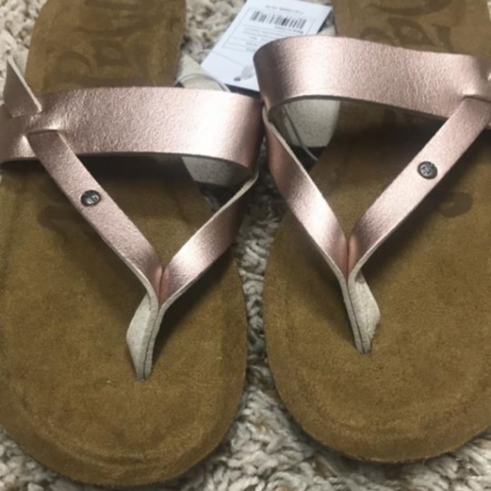 Rose gold sandals